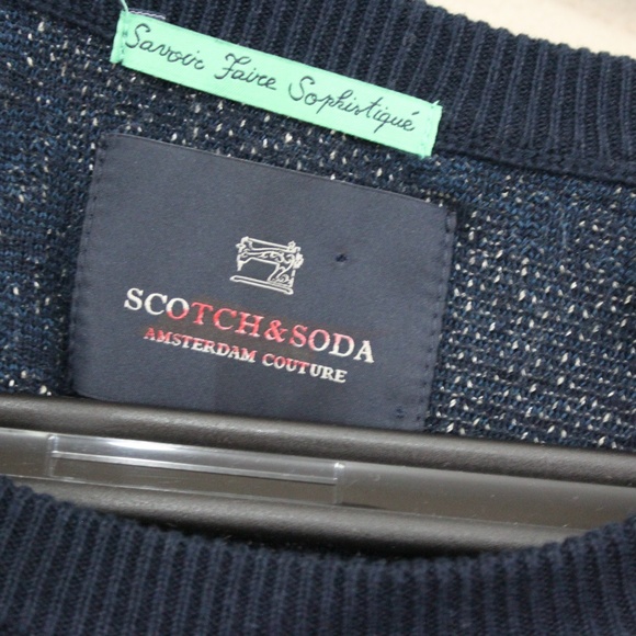 Scotch & Soda Mens XL Leaves Pattern Sweater M326 - Picture 3 of 5